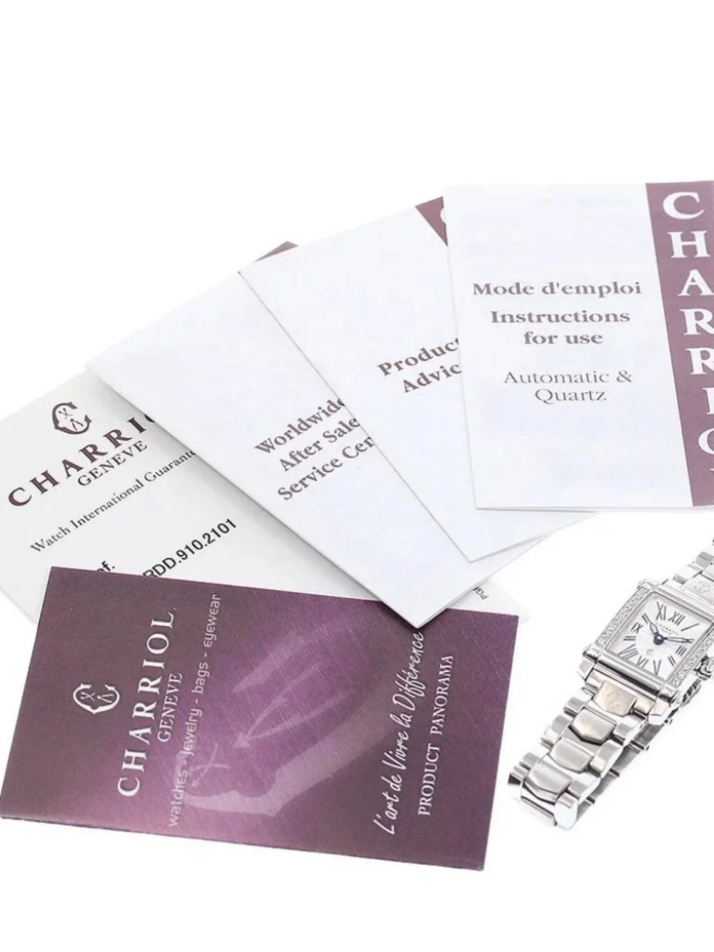CHARRIOL Columbus CCSTRDD.910.2101 side diamond bezel Quartz Ladies Watch_972096